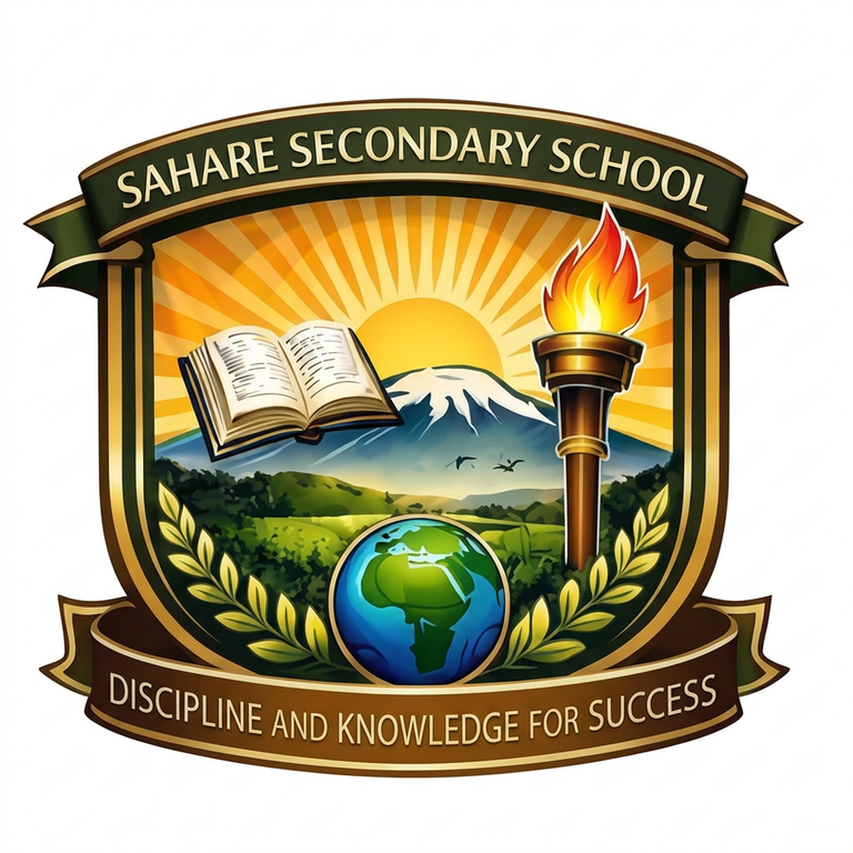 Sahare Secondary School official crest